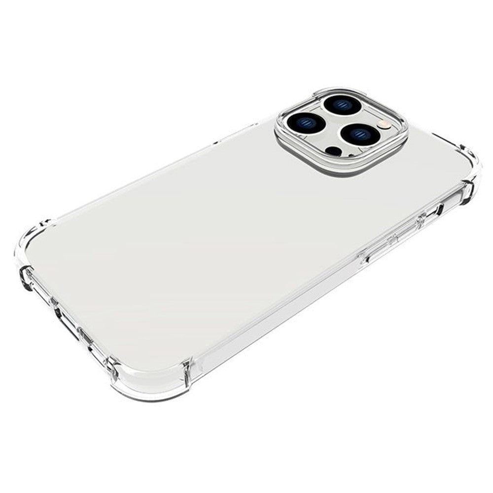 iPhone 14 Pro Shock-Proof Fleksibelt Plastik Bagside Cover - Gennemsigtig