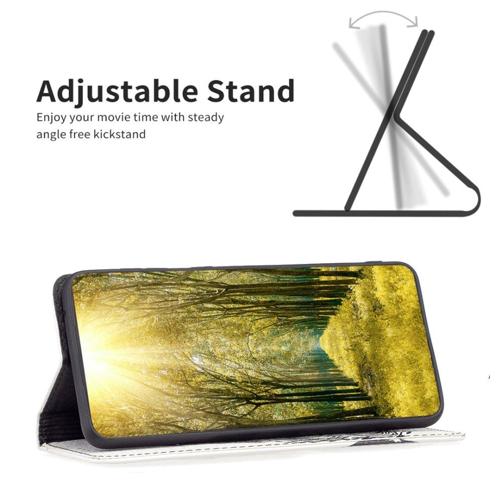 iPhone 14 Pro Leather Flip Cover m. Lommebok og stativfunksjon - Jente