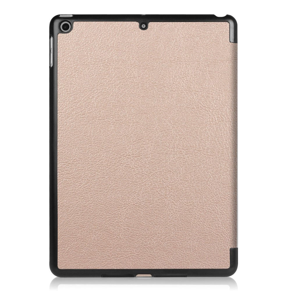 Apple iPad 9.7 2017/2018 skinndeksel m. Stativ - Rosa/gull