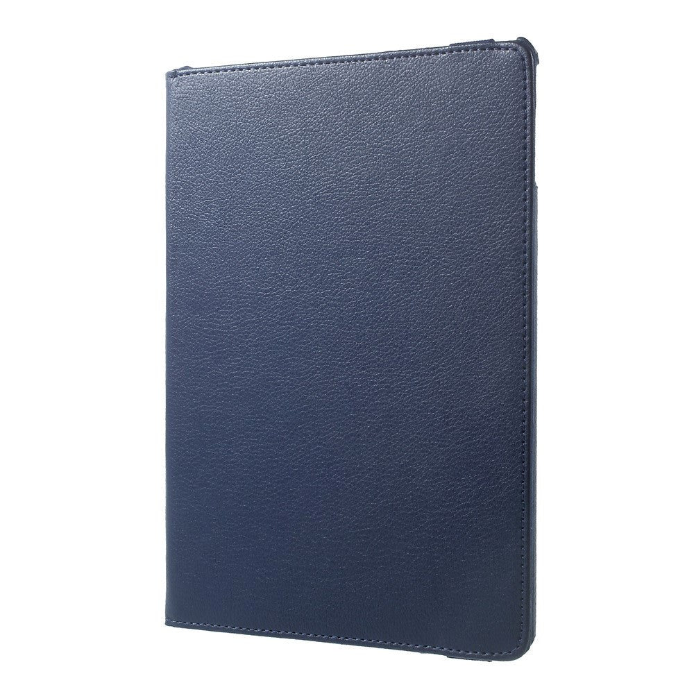 iPad 9.7 (2018-2017) / iPad Air / iPad Air 2 Tri-Fold Leather Cover m. Apple blyantholder - blå