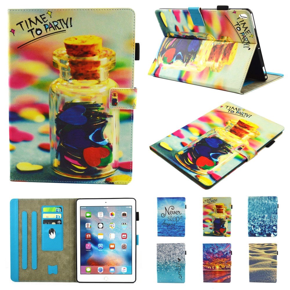 iPad Pro 10.5 / iPad Air (2019) deksel - "Jar of Hearts" m. Dobbelt stativ og kortholder flerfarget