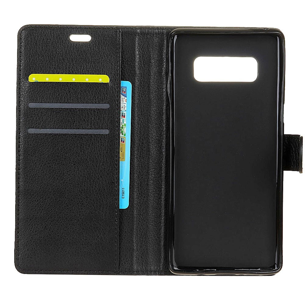 Samsung Galaxy S10e PU Leather Flip Cover m. Kortholder - Sort