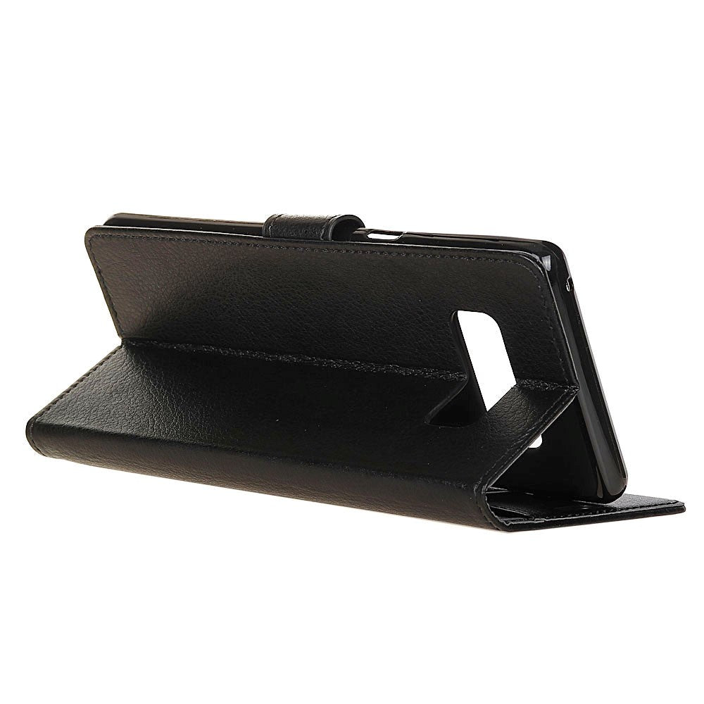 Samsung Galaxy S10e PU Leather Flip Cover m. Kortholder - Sort