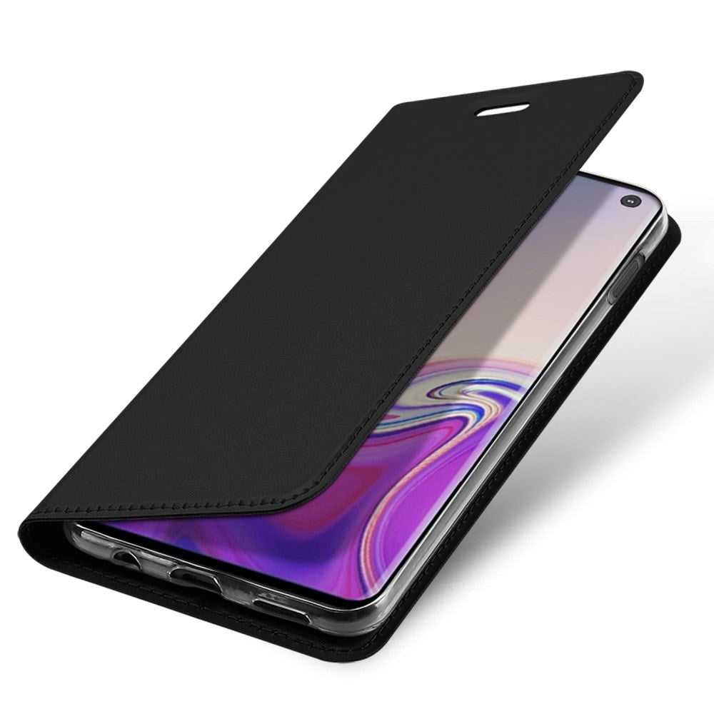 Samsung Galaxy S10e tynt skinndeksel m. Kortholder - Sort
