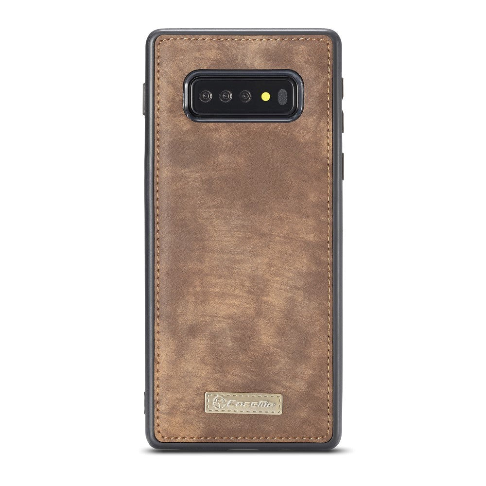 Samsung Galaxy S10+ Plus CASEME Leather Flip Cover m. Lommebok - Brun