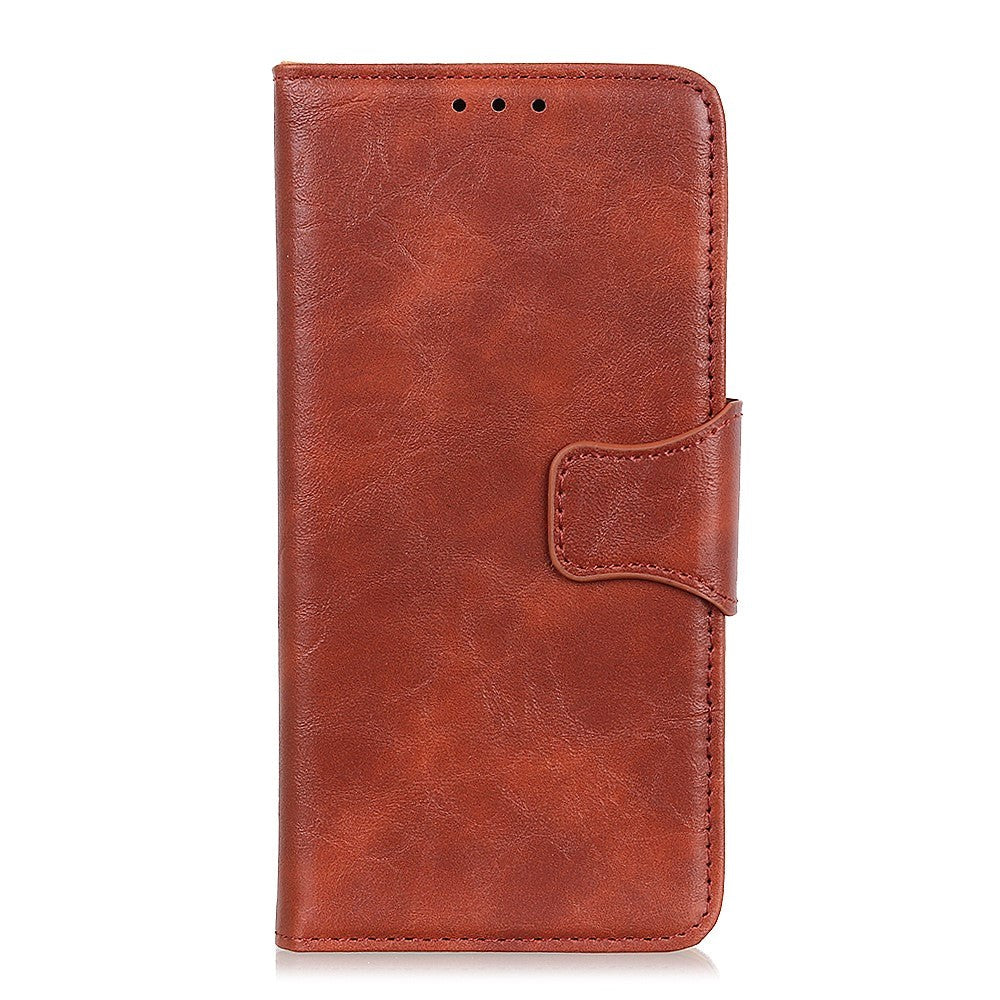 Samsung Galaxy A40 Leather Flip Deksel - Brun