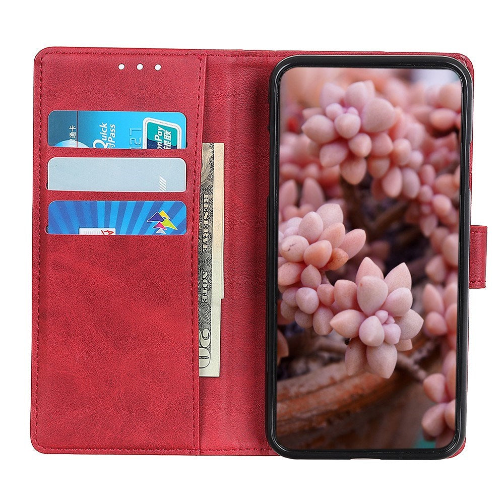 EIDERWOOD - Samsung Galaxy A30s / A50 - Kunstlæder Flip Cover m. Kortholder & Ståfunktion - Rød