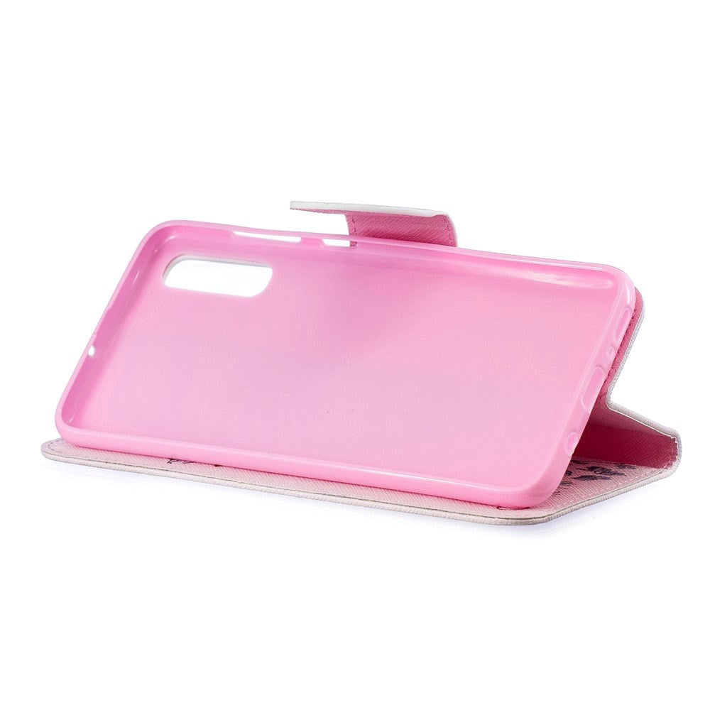 Samsung Galaxy A70 Leather Flip Deksel - Giraffe