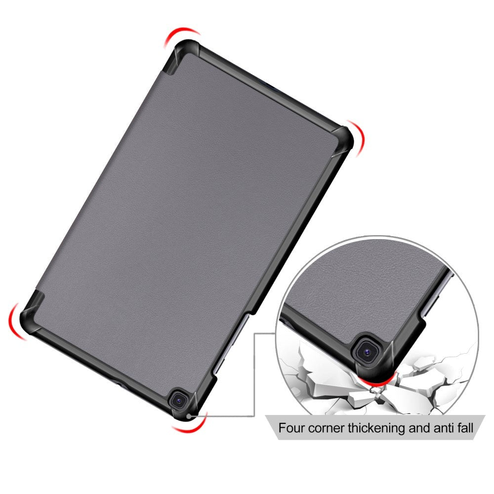 Samsung Galaxy Tab A 8.0 (2019) - Hard Case Tri-Fold deksel m. Ståfunksjon - Grå