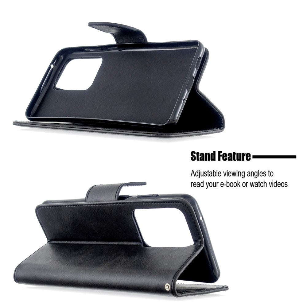 EIDERWOOD Samsung Galaxy S20 Ultra Kunstlæder Flip Cover m. Pung & Ståfunktion - Sort