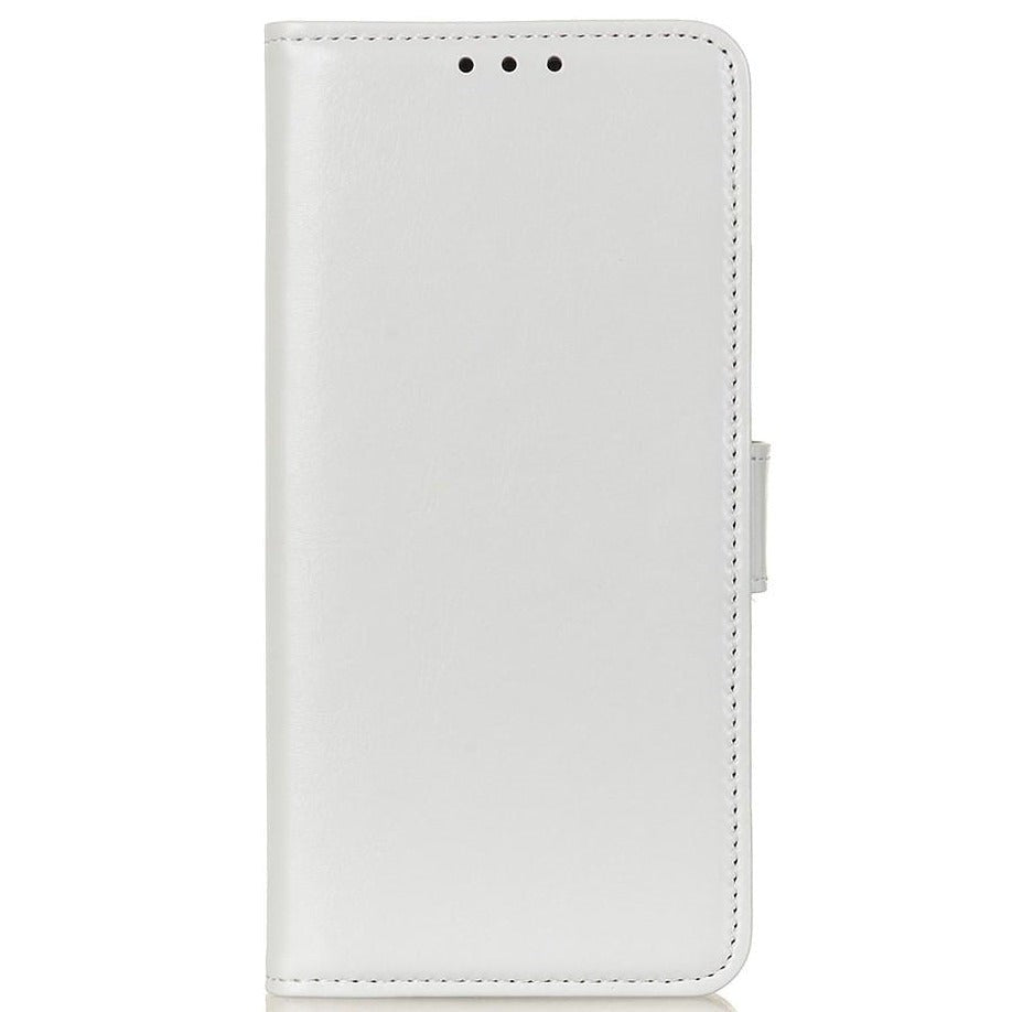 Samsung Galaxy M11 Leather Flip Cover m. Lommebok og stativfunksjon - Hvit