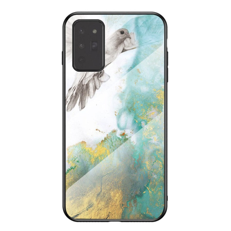 Samsung Galaxy Note 20 deksel m. Glassbakside Marble & Dove