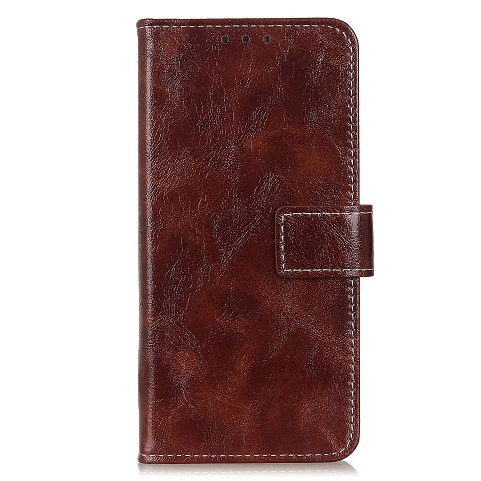 Samsung Galaxy S20 FE / S20 FE (5G) Flip-deksel i lær m. Stativ - Brun