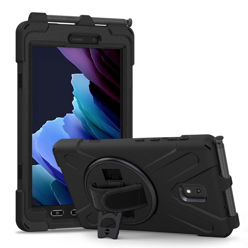 Samsung Galaxy Tab Active 3 8'' Craftsman Cover m. Håndholder & Stativ - Svart