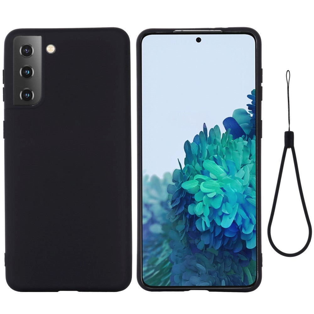 Samsung Galaxy S21 flytende silikondeksel - svart