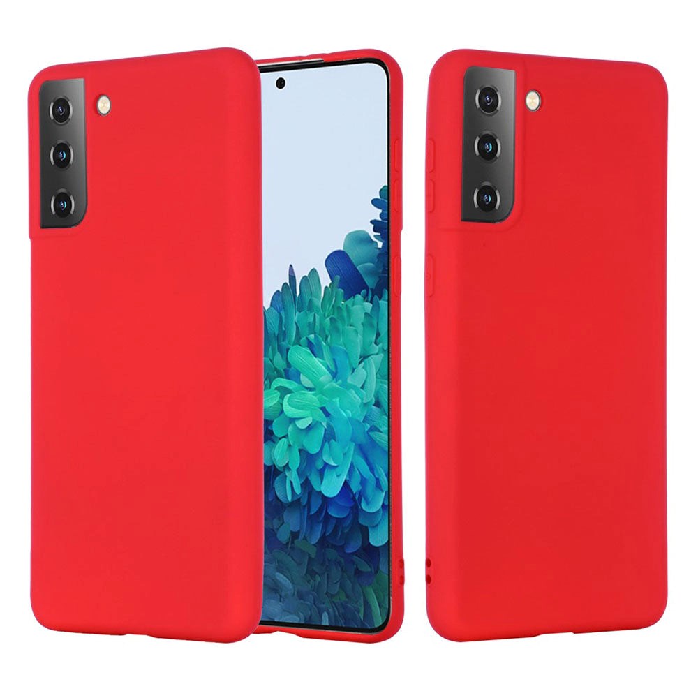 Samsung Galaxy S21 flytende silikondeksel - rød