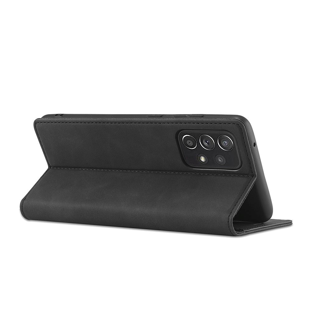 Samsung Galaxy A52s (5G) / A52 (4G / 5G) LC.IMEEKE Skinndeksel Flip m. Lommebok - Svart
