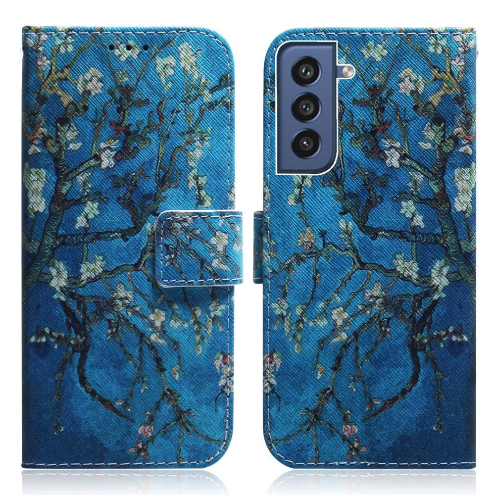 Samsung Galaxy S21 FE (5G) Leather Flip Cover m/ Lommebok - Tree in the Night