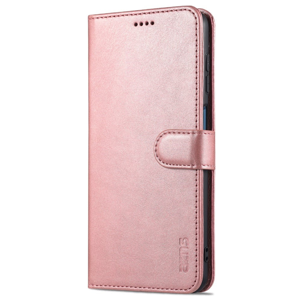 EIDERWOOD - Samsung Galaxy A12 - Kunstlæder Flip Cover m. Kortholder & Ståfunktion - Rose Gold
