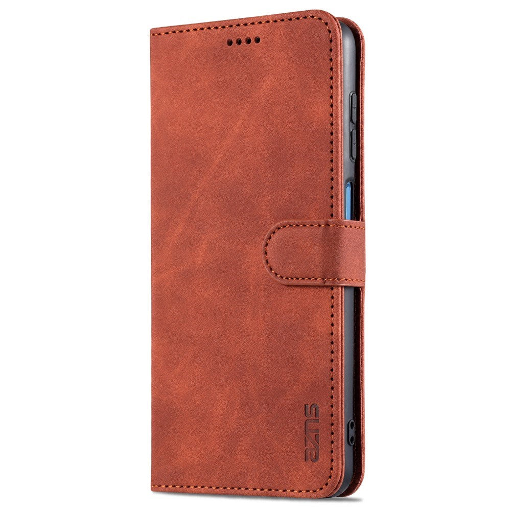 EIDERWOOD - Samsung Galaxy A12 - Kunstlæder Flip Cover m. Kortholder & Ståfunktion - Brun