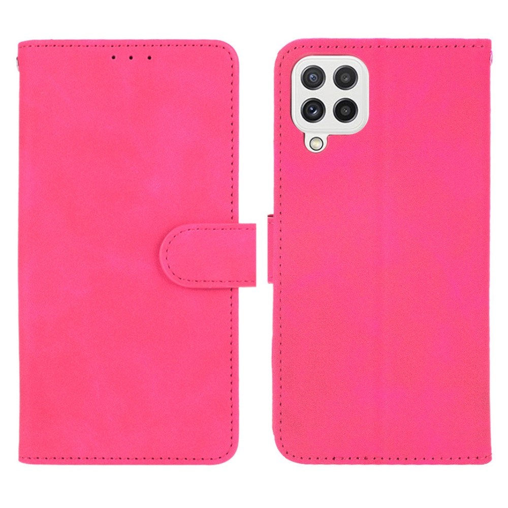EIDERWOOD - Samsung Galaxy A22 (4G) - Kunstlæder Flip Cover m. Kortholder & Ståfunktion - Pink