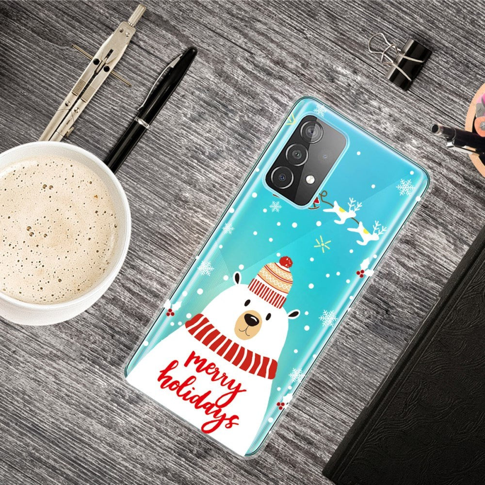 Samsung Galaxy A32 (4G) TPU plast juledeksel - god jul - isbjørn