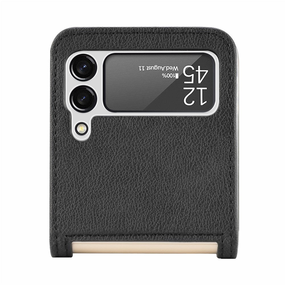 Samsung Galaxy Z Flip3 (5G) - EIDERWOOD Kunstlæder Cover - Kortholder - Sort