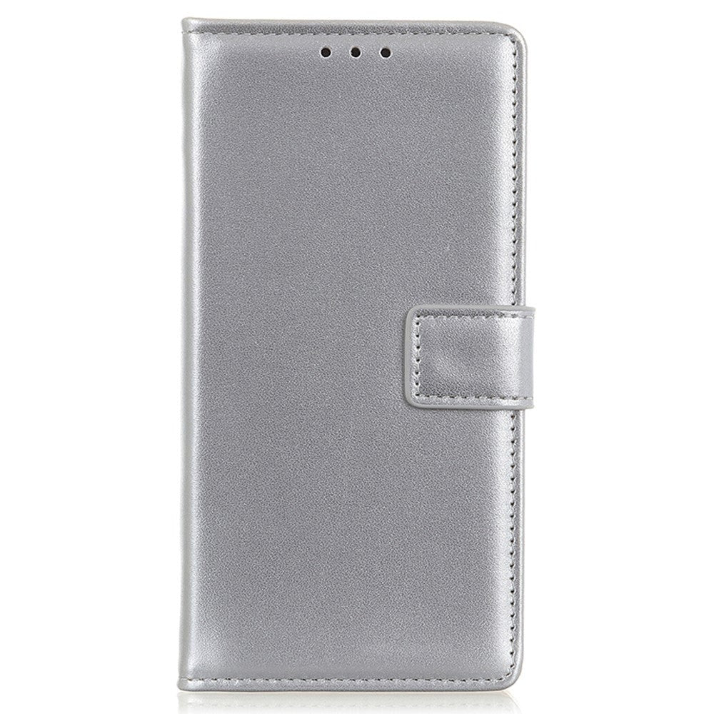 Samsung Galaxy M52 (5G) Folio Leather Flip Cover m. Lommebok - Sølv