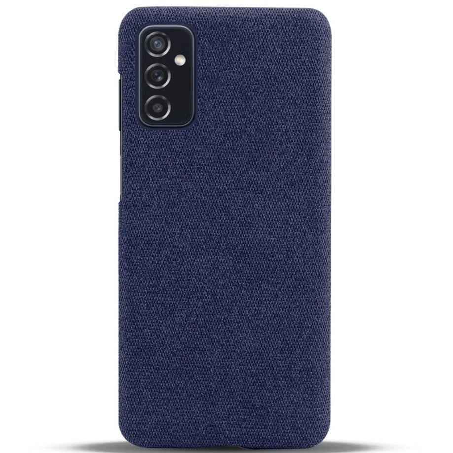 Samsung Galaxy M52 (5G) KSQ Fabric Plastic Bakdeksel - Blå