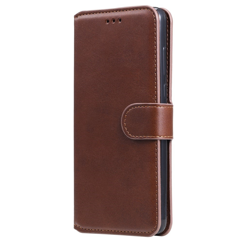 Samsung Galaxy S22+ (Plus) - EIDERWOOD Faux Leather Flip Cover m. Kortholder og stativfunksjon - brun