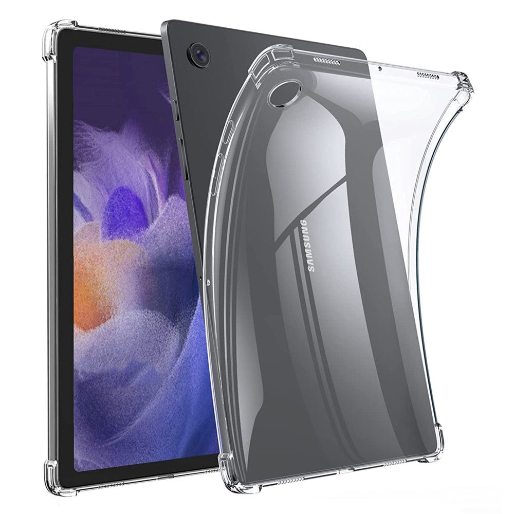 Samsung Galaxy Tab A8 10,5" (2021) Fleksibelt TPU-plastbakdeksel - gjennomsiktig