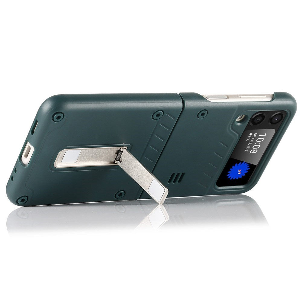 EIDERWOOD - Samsung Galaxy Z Flip3 (5G) Hårdt Plastik Cover m. Kickstand - Grøn
