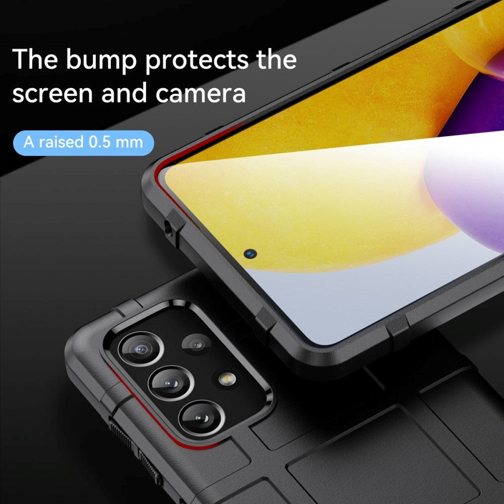 Samsung Galaxy A73 (5G) Rugged Shield Series Craftsman Bakdeksel - Svart