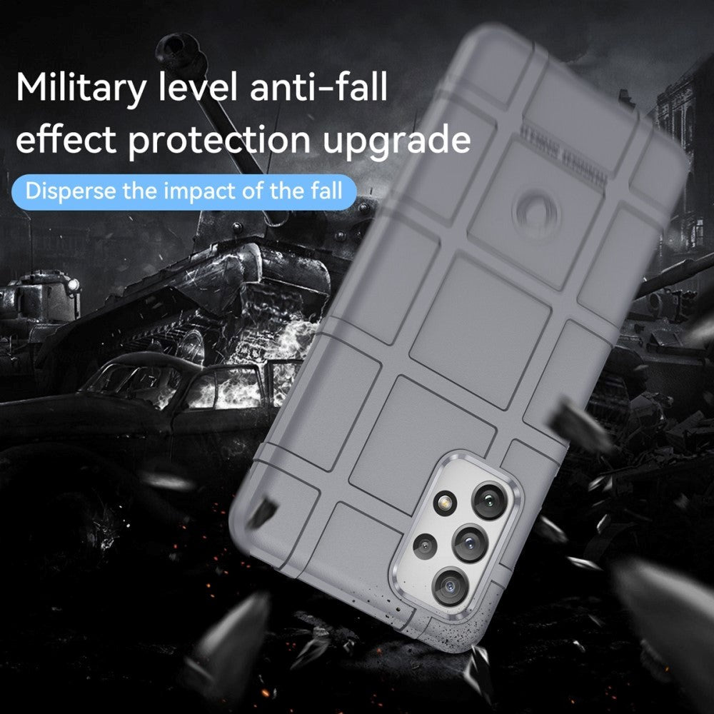 Samsung Galaxy A73 (5G) Rugged Shield Series Craftsman Bakdeksel - Grå