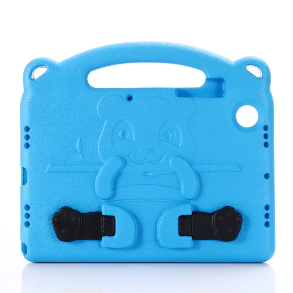 Samsung Galaxy Tab A8 10,5" (2021) veske for barn - Panda Kickstand Cover - Blå
