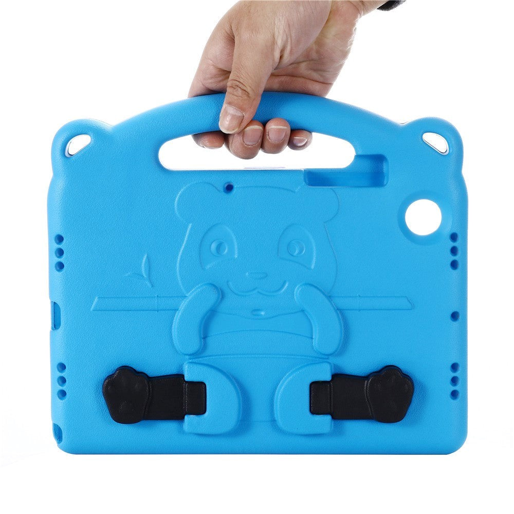 Samsung Galaxy Tab A8 10,5" (2021) veske for barn - Panda Kickstand Cover - Blå