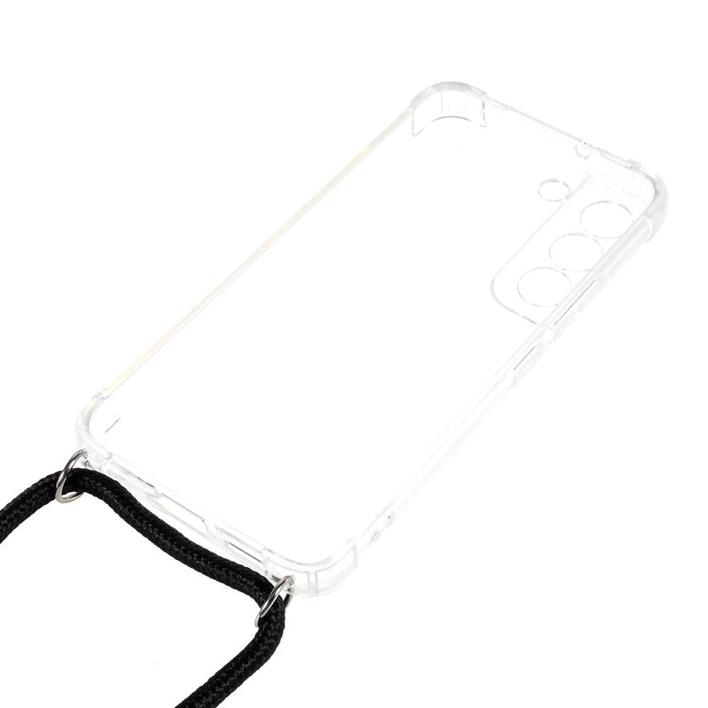 Samsung Galaxy S22 Fleksibelt Plastik Bagside Cover m. Snor / Strop - Gennemsigtig