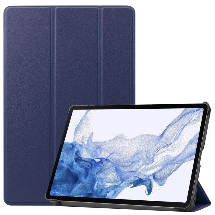 Samsung Galaxy Tab S8 - EIDERWOOD Kunstlæder Trifold Flip Cover - Blå