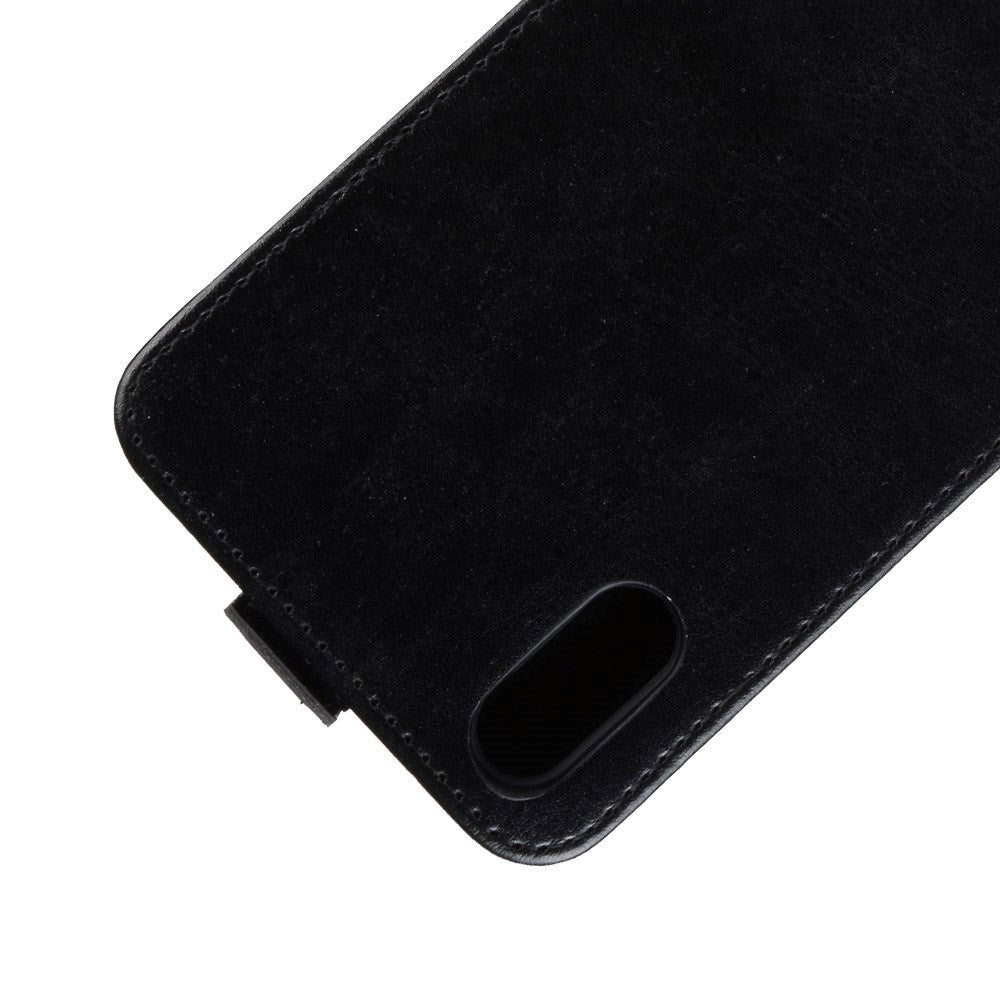 Sony Xperia L3 Leather Flip Cover m. Kortholder Svart