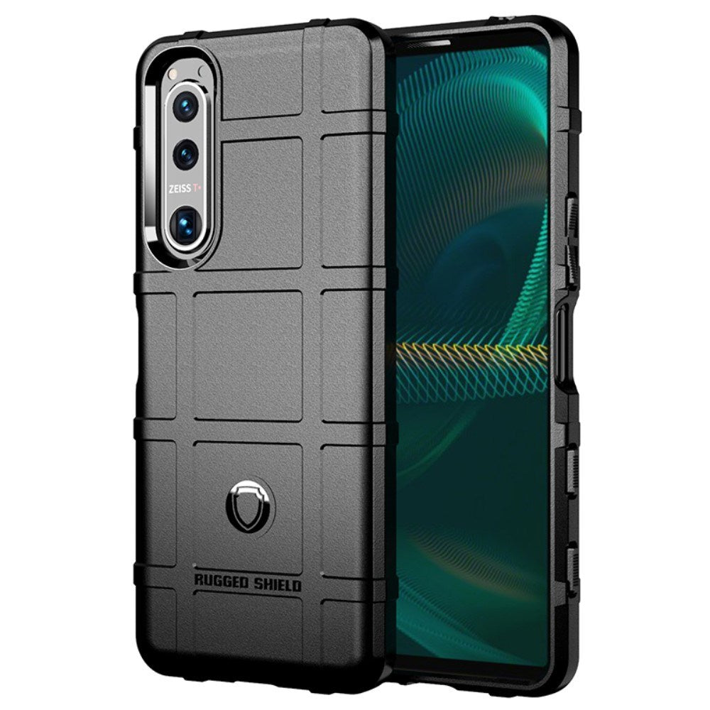 EIDERWOOD Sony Xperia 5 III Rugged Shield Series Craftsman Bakdeksel - Svart