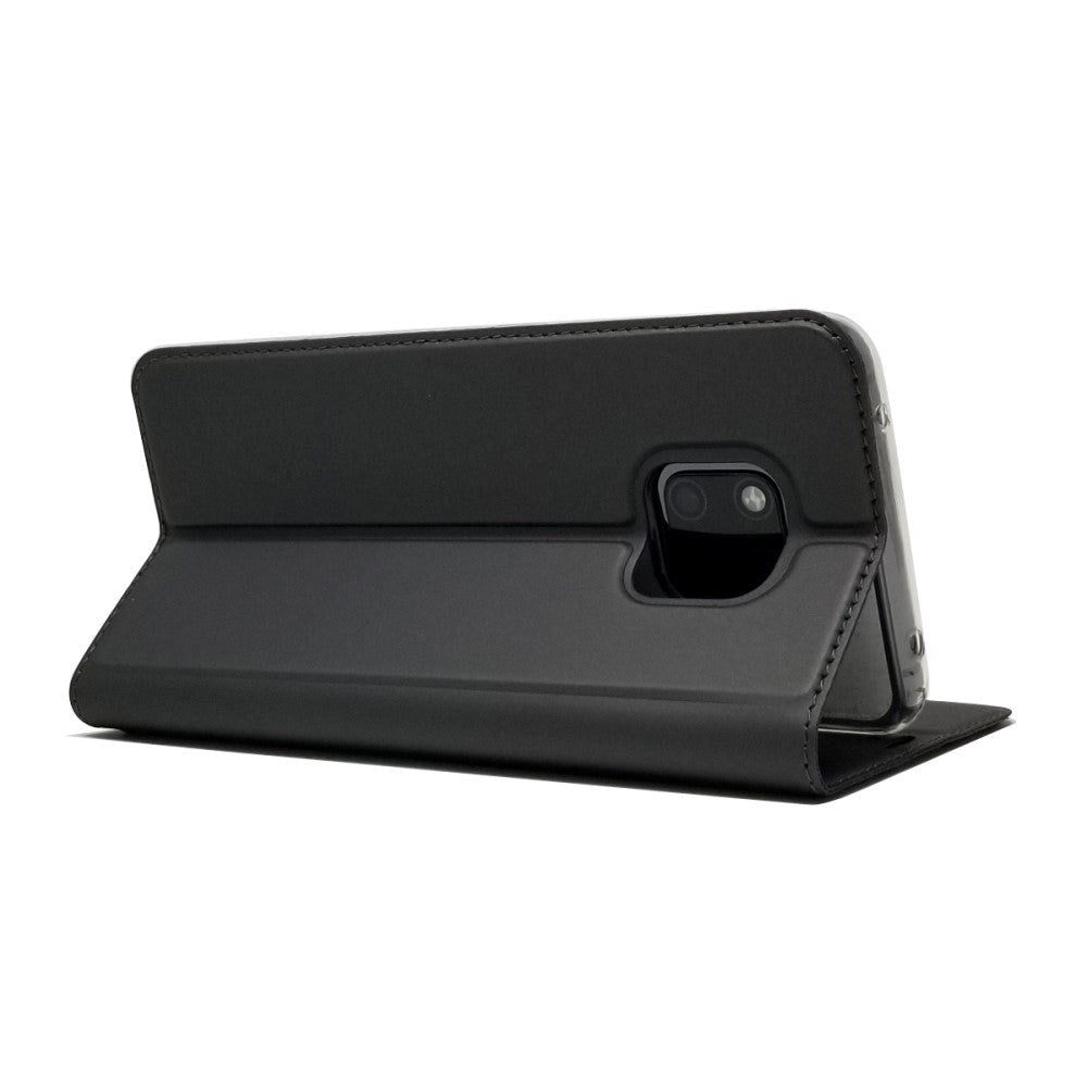 Huawei Mate 20 Pro Slim Lærveske m. Kortholder - Sort
