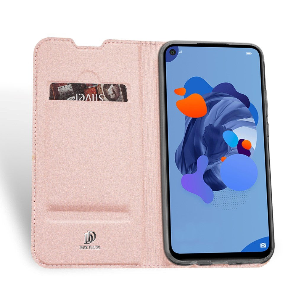 Huawei Mate 30 Lite DUX DUCIS Skin Pro Series tynn lommebok i rosa gull
