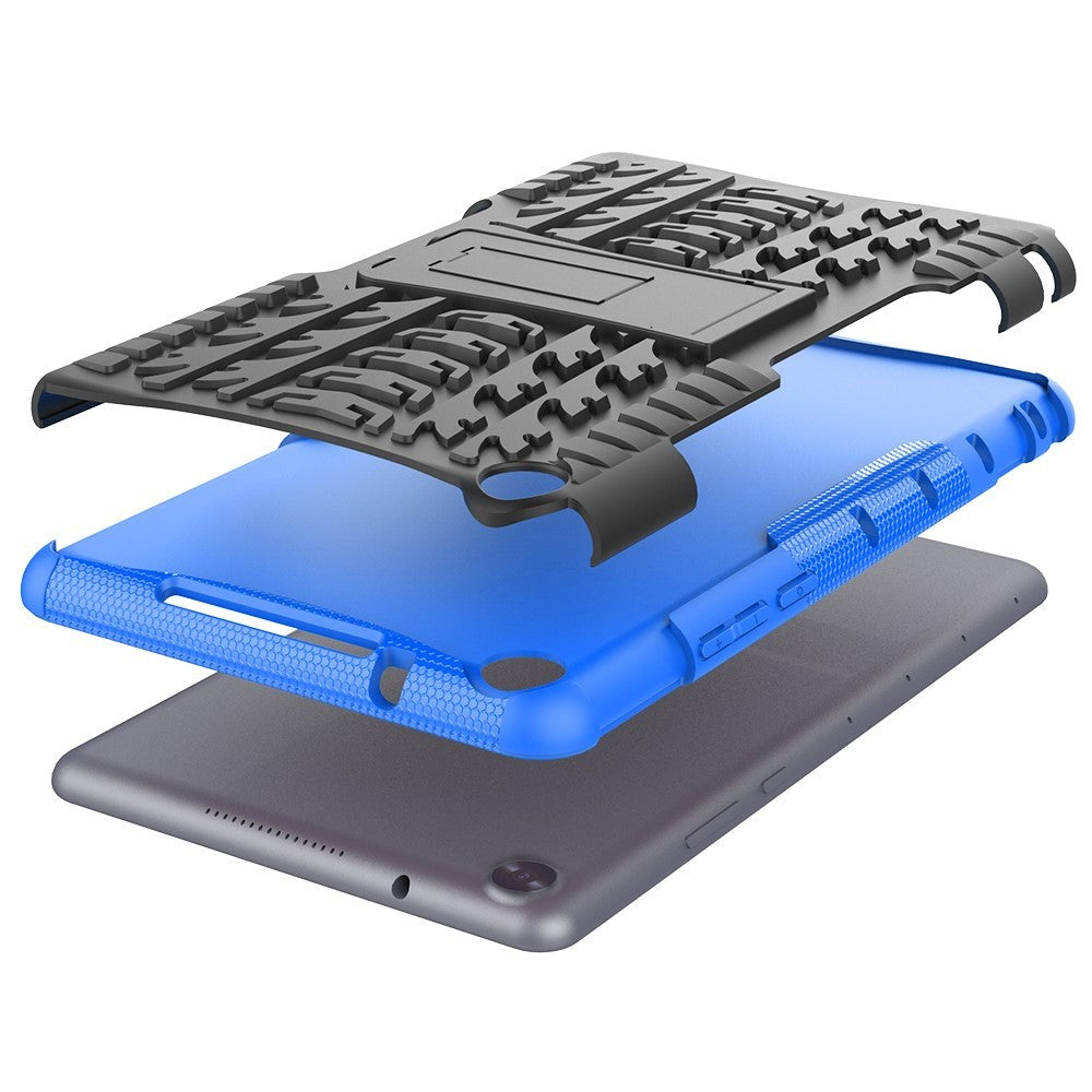 Huawei MediaPad M5 Lite 8 Craftsman-deksel - slankt 2-i-1 deksel - svart / blå