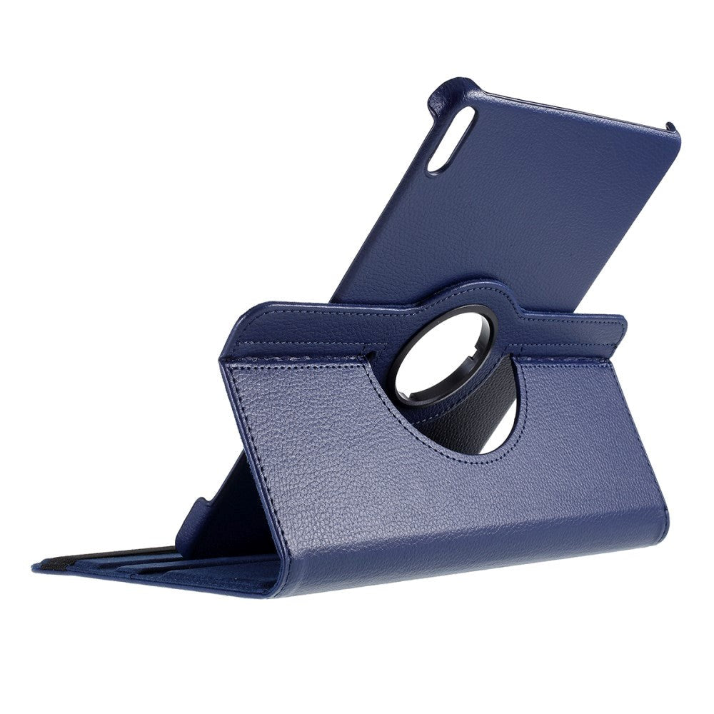 Huawei MatePad Pro 10.8'' Klassisk Læder Cover m. 360° Ståfunktion - Mørkeblå