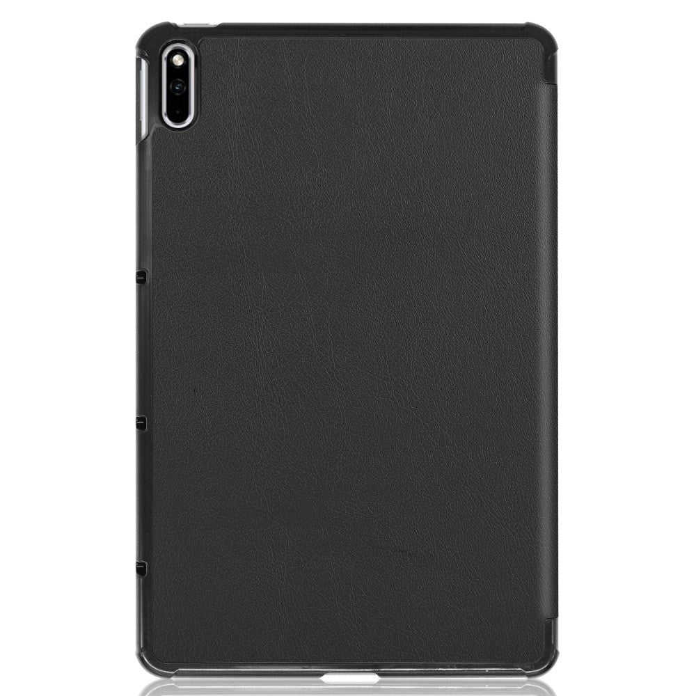 Huawei MatePad 10.4 Leather Tri-Fold V2 deksel - Svart
