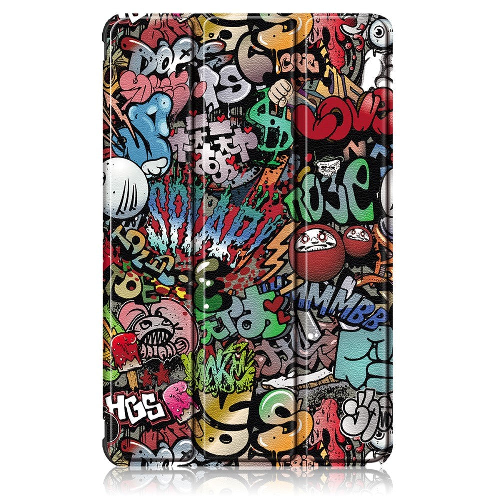 Huawei MatePad 10,4" Tri-Fold skinndeksel - tegneseriegrafitti