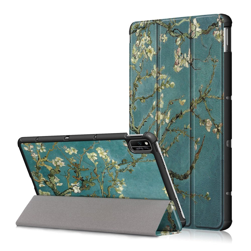 Huawei MatePad 10,4" flipdeksel - hvite blomster