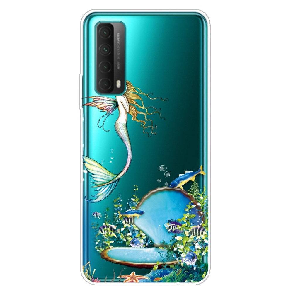 Huawei P Smart (2021) Transparent plastdeksel m. Havfrue