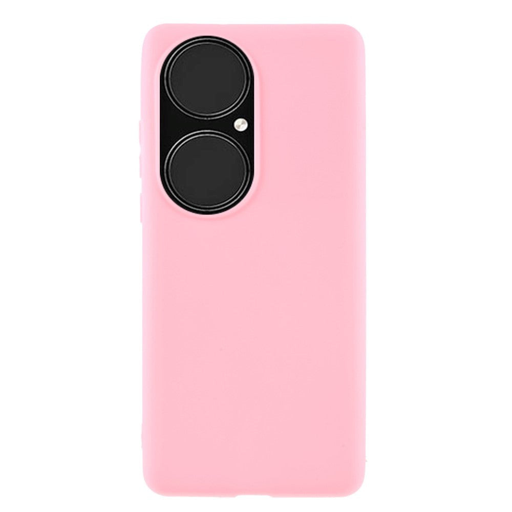Huawei P50 Pro fleksibelt matt bakdeksel - rosa