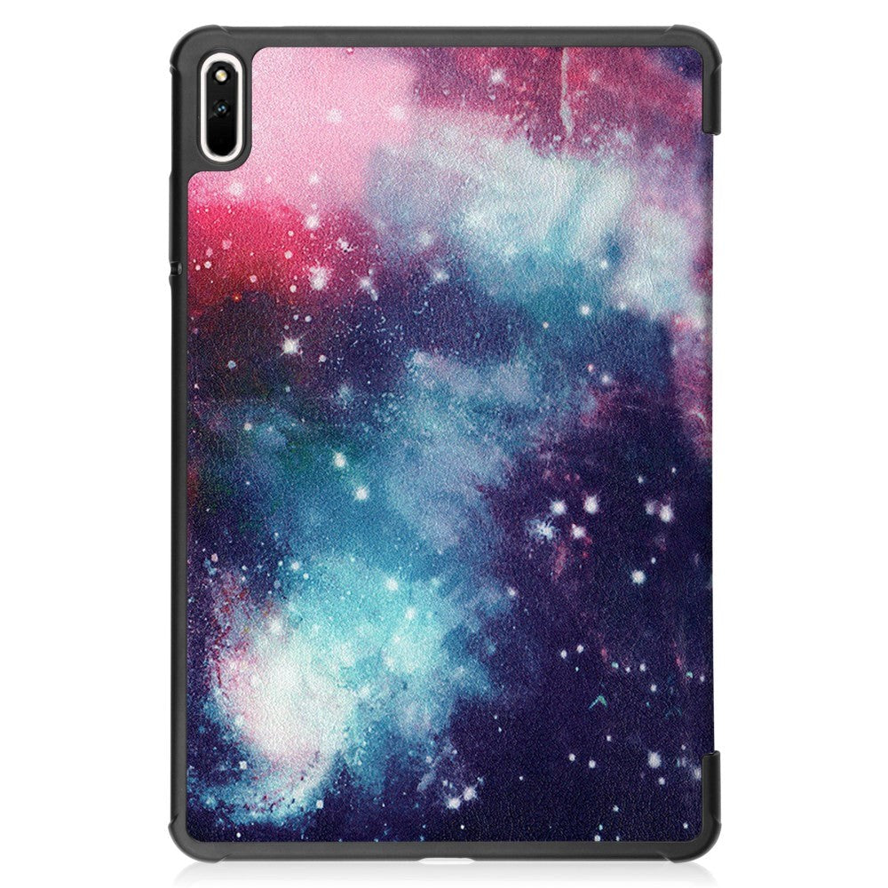 Huawei MatePad 11 Leather Flip Cover m. Stående funksjon - Stjernehimmel